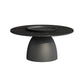 Slate Round Coffee Table Glam Pedestal No Distressing Coffee Table Set