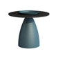 Slate Round Coffee Table Glam Pedestal No Distressing Coffee Table Set