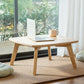 11"H Contemporary Coffee Table Solid Wood Coffee Cocktail Table