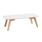 11"H Contemporary Coffee Table Solid Wood Coffee Cocktail Table