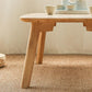 11"H Contemporary Coffee Table Solid Wood Coffee Cocktail Table