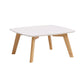 11"H Contemporary Coffee Table Solid Wood Coffee Cocktail Table
