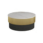 Piédestal glamour de table basse ronde en ardoise sans table basse simple pénible