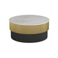 Piédestal glamour de table basse ronde en ardoise sans table basse simple pénible