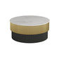 Piédestal glamour de table basse ronde en ardoise sans table basse simple pénible