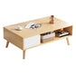 Rectangle Wood Coffee Table 4 Legs Single Coffee Table with Drawer Clearhalo 'Coffee & Accent Tables' 'Coffee Tables' 'coffee_tables' 'furn' 'furn_coffee_tables' 'Furniture' 'Living Room Furniture' 6816520