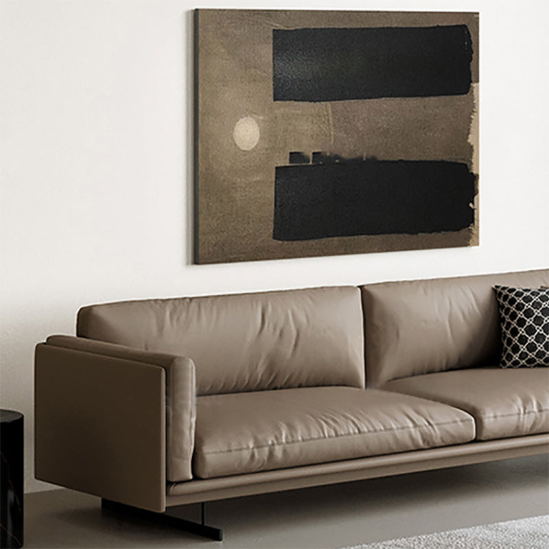 Mid Century Modern Sofa Gray Cushions Settee for Living Room Clearhalo 'furn' 'furn_sofas' 'Furniture' 'Living Room Furniture' 'Sofa' 'sofas' 6816671