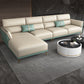 Sofa sectionnel en cuir authentique 36,22 "High Green Sofa pour le salon
