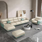 Sofa sectionnel en cuir authentique 36,22 "High Green Sofa pour le salon