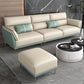 Sofa sectionnel en cuir authentique 36,22 "High Green Sofa pour le salon