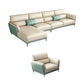 Sofa sectionnel en cuir authentique 36,22 "High Green Sofa pour le salon