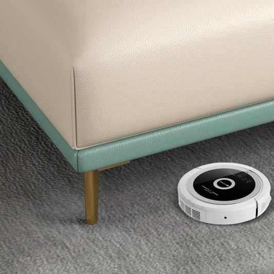 Divano sezionale in pelle genuina 36.22 "divano verde alto per soggiorno