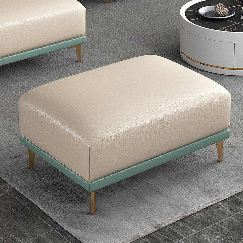 Sofa sectionnel en cuir authentique 36,22 "High Green Sofa pour le salon