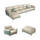 Sofa sectionnel en cuir authentique 36,22 "High Green Sofa pour le salon