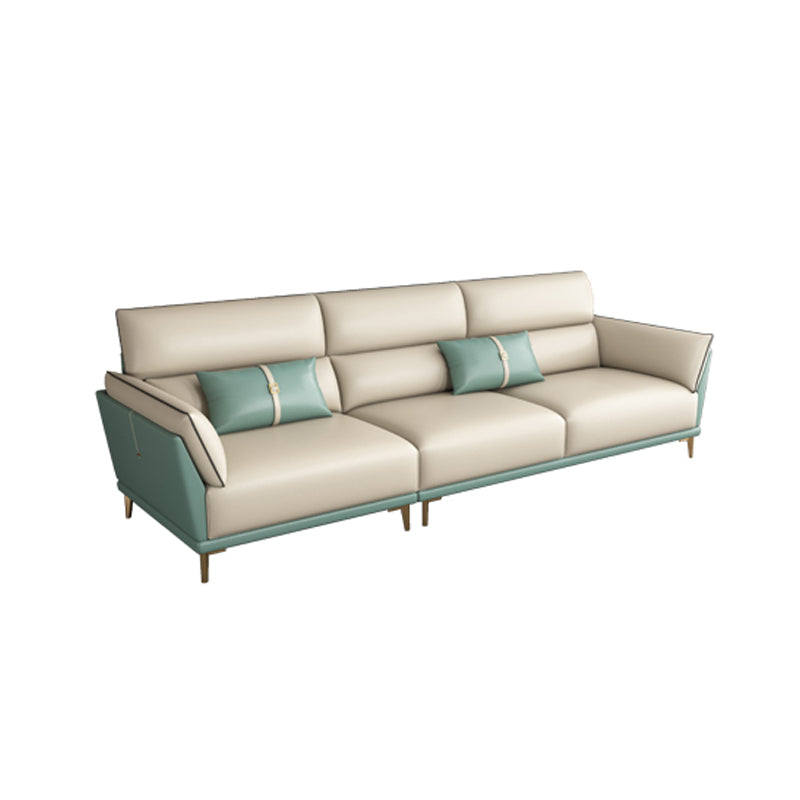 Sofa sectionnel en cuir authentique 36,22 "High Green Sofa pour le salon