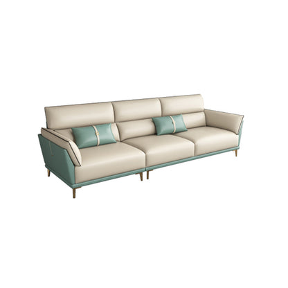 Sofa sectionnel en cuir authentique 36,22 "High Green Sofa pour le salon