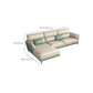 Sofa sectionnel en cuir authentique 36,22 "High Green Sofa pour le salon