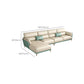 Sofa sectionnel en cuir authentique 36,22 "High Green Sofa pour le salon