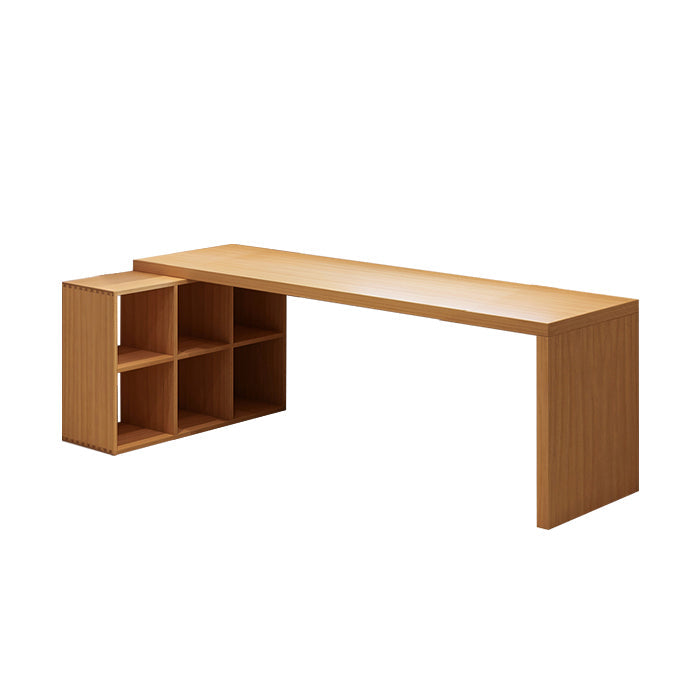 Modern Solid Wood Office Desk L-Shape Writing Desk for Office 71"L x 41"W x 29.5"H Clearhalo 'furn' 'furn_office_desk' 'Furniture' 'Office Desks' 'Office Furniture' 'office_desk' 6817624