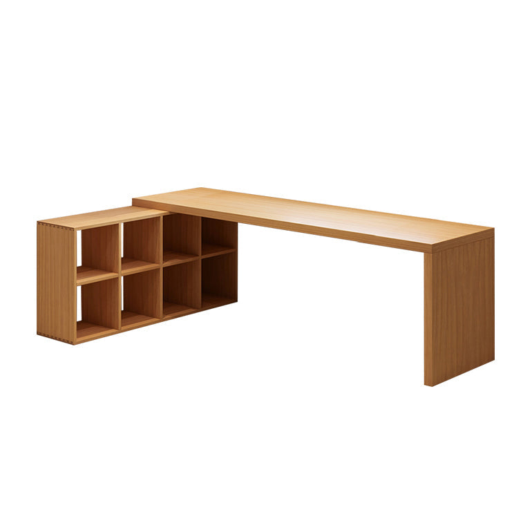 Modern Solid Wood Office Desk L-Shape Writing Desk for Office 79"L x 55"W x 30"H Clearhalo 'furn' 'furn_office_desk' 'Furniture' 'Office Desks' 'Office Furniture' 'office_desk' 6817636