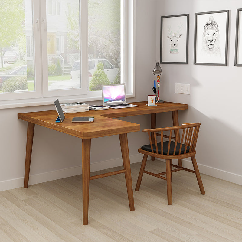 Contemporary Pine Office Desk L-Shape Writing Desk for Bedroom Clearhalo 'furn' 'furn_office_desk' 'Furniture' 'Office Desks' 'Office Furniture' 'office_desk' 6817720