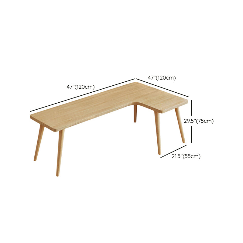Modern Solid Wood Writing Desk L-Shape Office Desk for Office Clearhalo 'furn' 'furn_office_desk' 'Furniture' 'Office Desks' 'Office Furniture' 'office_desk' 6817805