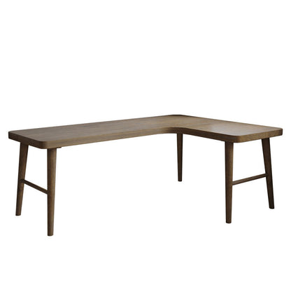 Industrial Massivholz Office Desk L-Shape Writes Desk für Schlafzimmer