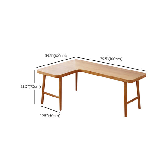 Industrial Solid Wood Writing Desk L-Shape Office Desk for Office
