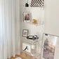Ladder Open Back Bookshelf Acrylic Shelves Included Bookcase