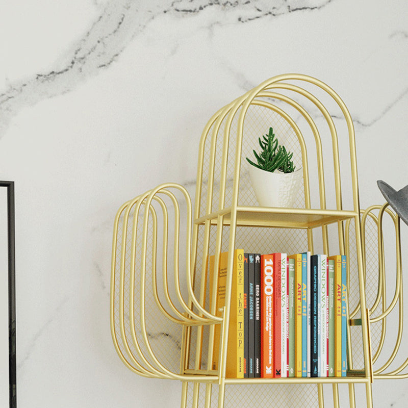 Metal Closed Back Bookshelf Modern Standard Bookcase with Shelves Clearhalo 'Bookcases' 'furn' 'furn_bookcases' 'Furniture' 'Office Furniture' 6821316