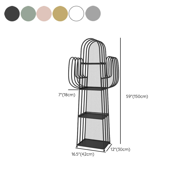 Metal Closed Back Bookshelf Modern Standard Bookcase with Shelves Clearhalo 'Bookcases' 'furn' 'furn_bookcases' 'Furniture' 'Office Furniture' 6821319