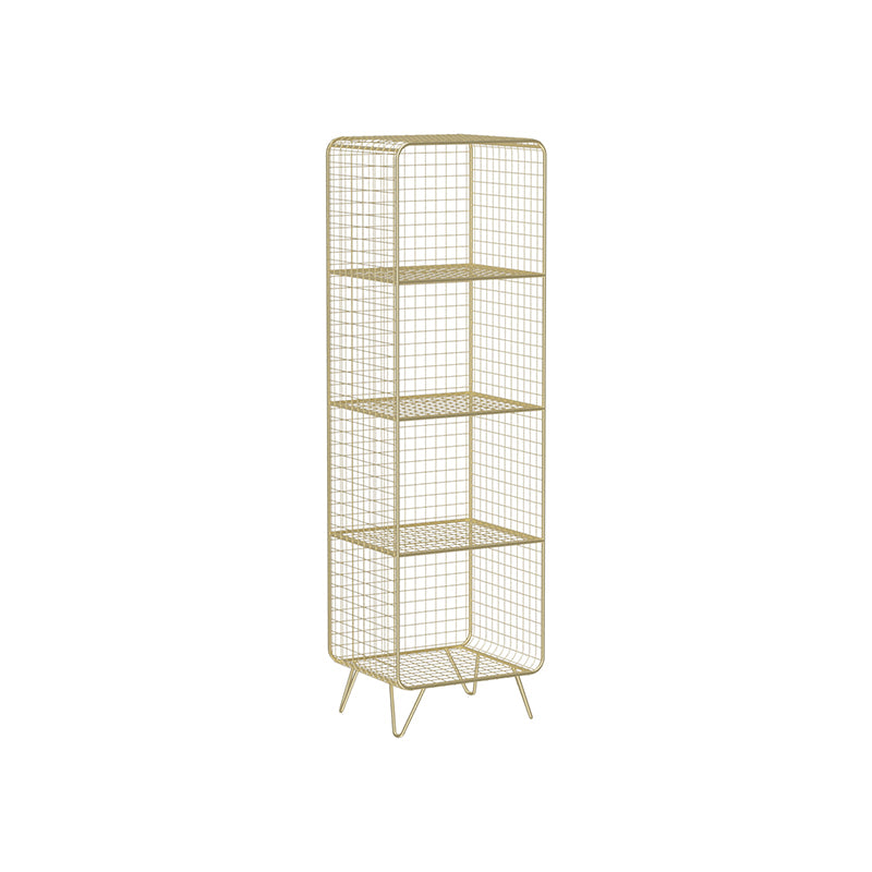 Metal Closed Back Bookshelf Shelves Included  Standard Bookcase