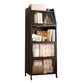 Metal Closed Back Standard Bookshelf Shelves Included Bookcase 16"L x 14"W x 59"H Black Clearhalo 'Bookcases' 'furn' 'furn_bookcases' 'Furniture' 'Office Furniture' 6821445