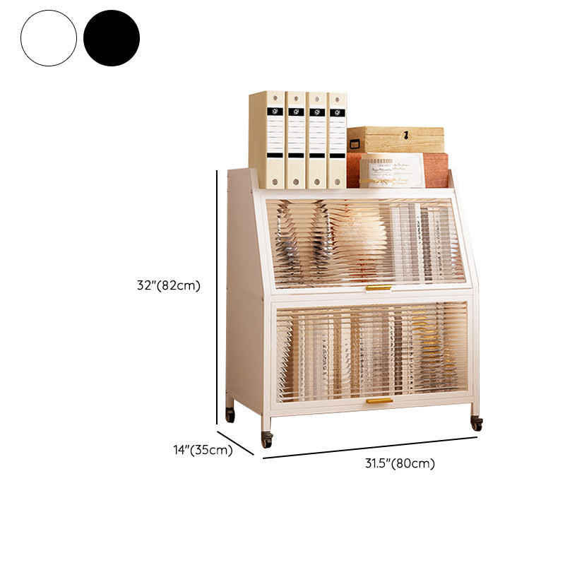 Metal Closed Back Standard Bookshelf Shelves Included Bookcase Clearhalo 'Bookcases' 'furn' 'furn_bookcases' 'Furniture' 'Office Furniture' 6821454