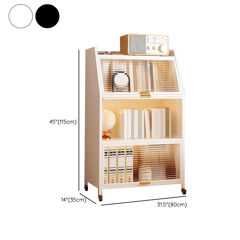 Metal Closed Back Standard Bookshelf Shelves Included Bookcase Clearhalo 'Bookcases' 'furn' 'furn_bookcases' 'Furniture' 'Office Furniture' 6821457