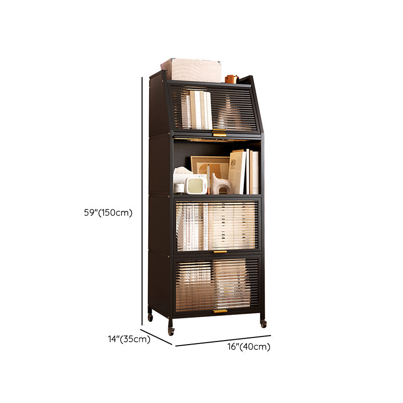 Metal Closed Back Standard Bookshelf Shelves Included Bookcase Clearhalo 'Bookcases' 'furn' 'furn_bookcases' 'Furniture' 'Office Furniture' 6821461
