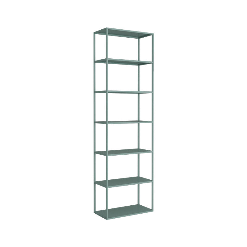 Scandinavian Etagere Bookcase Metal Open Back Bookshelf with Shelves