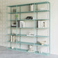 Scandinavian Etagere Bookcase Metal Open Back Bookshelf with Shelves