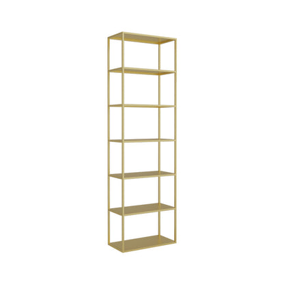 Scandinavian Etagere Bookcase Metal Open Back Bookshelf with Shelves