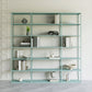 Scandinavian Etagere Bookcase Metal Open Back Bookshelf with Shelves