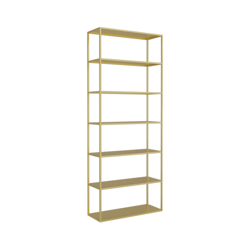 Scandinavian Etagere Bookcase Metal Open Back Bookshelf with Shelves