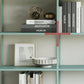Scandinavian Etagere Bookcase Metal Open Back Bookshelf with Shelves
