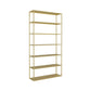 Scandinavian Etagere Bookcase Metal Open Back Bookshelf with Shelves