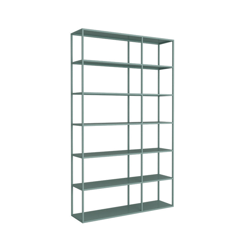 Scandinavian Etagere Bookcase Metal Open Back Bookshelf with Shelves