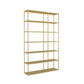 Scandinavian Etagere Bookcase Metal Open Back Bookshelf with Shelves