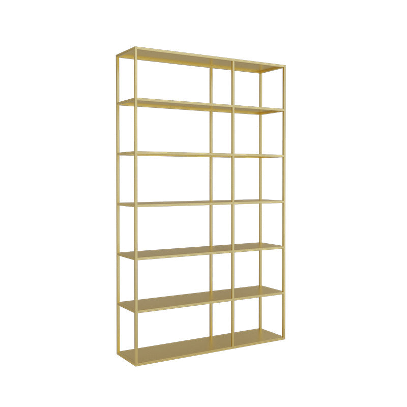 Scandinavian Etagere Bookcase Metal Open Back Bookshelf with Shelves