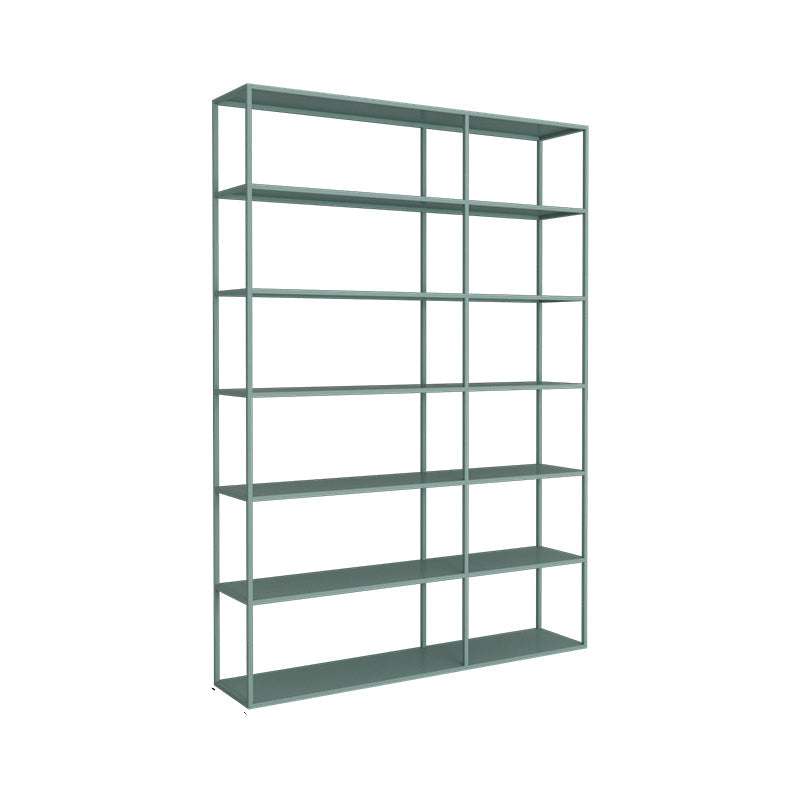 Scandinavian Etagere Bookcase Metal Open Back Bookshelf with Shelves