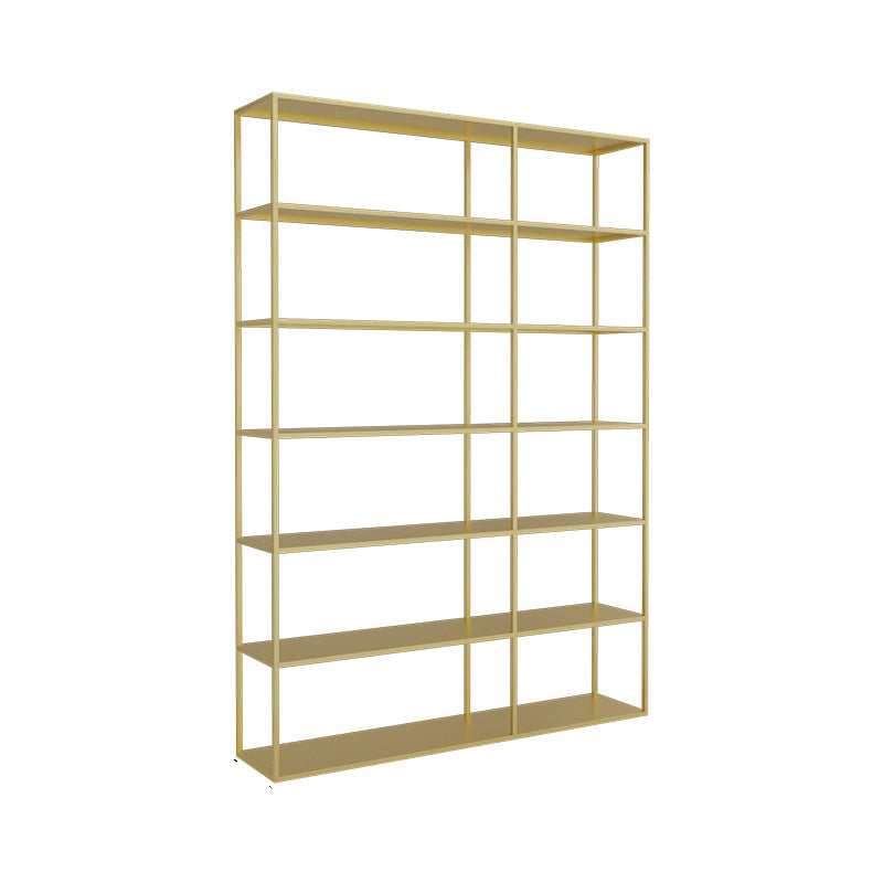 Scandinavian Etagere Bookcase Metal Open Back Bookshelf with Shelves