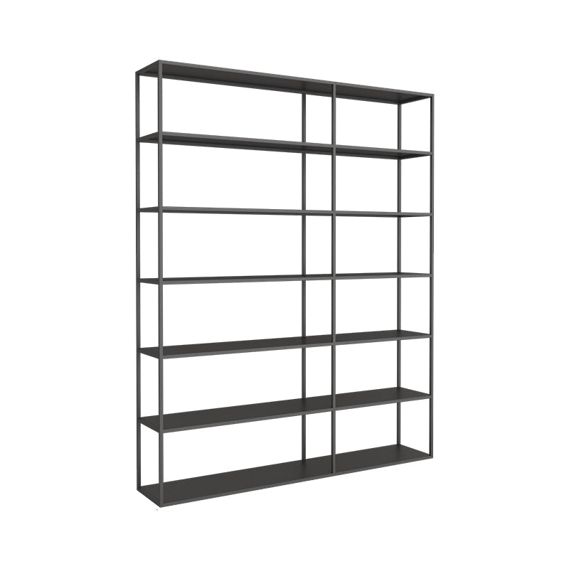 Scandinavian Etagere Bookcase Metal Open Back Bookshelf with Shelves