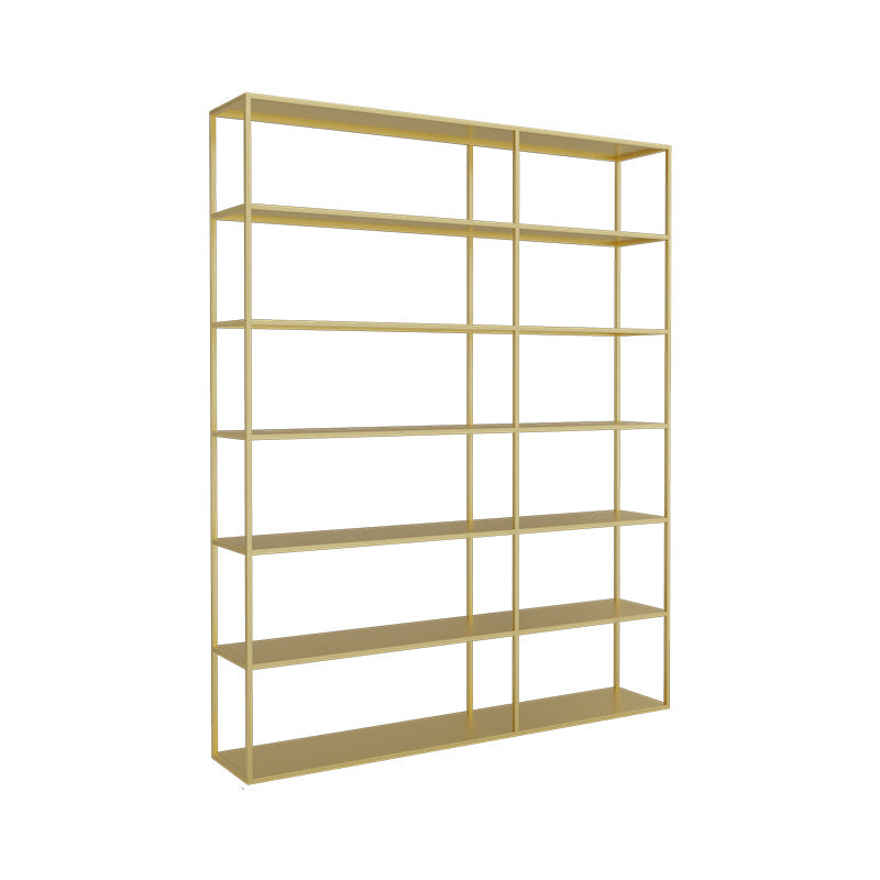 Scandinavian Etagere Bookcase Metal Open Back Bookshelf with Shelves
